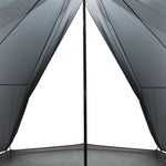 Familietelt Tipi For 8 Personer Grå Og Oransje Vanntett