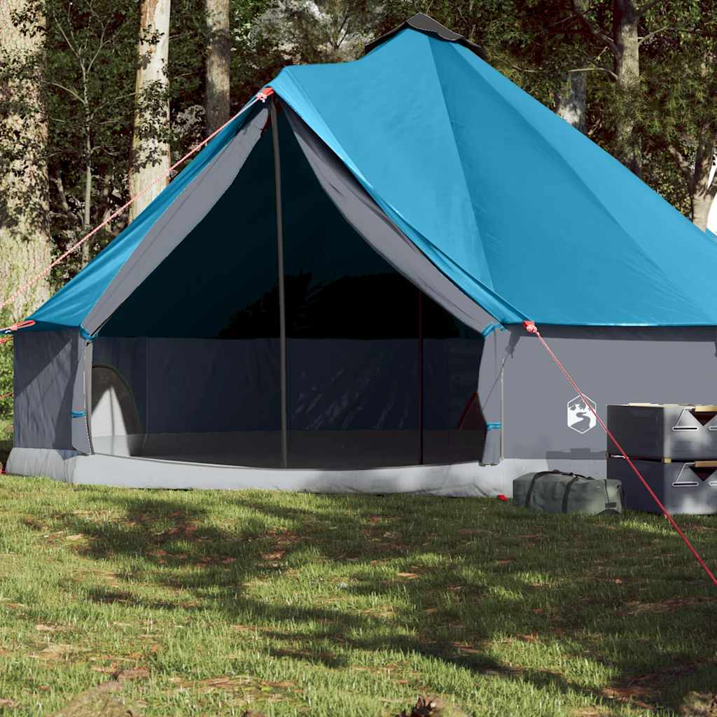 Familietelt Tipi For 8 Personer Blå Vanntett