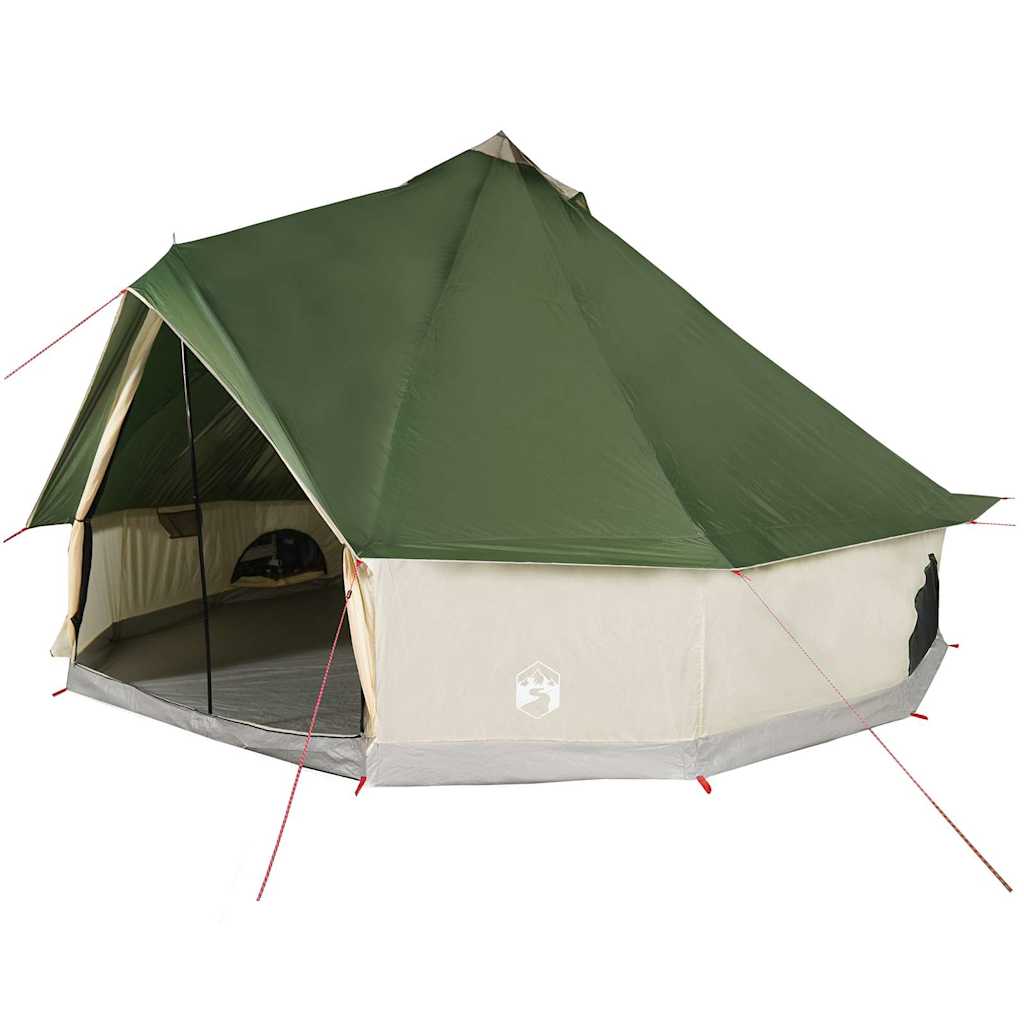 Familietelt Tipi For 12 Personer Grønn Vanntett