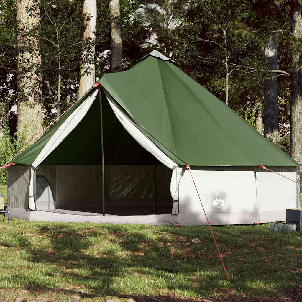 Familietelt Tipi For 12 Personer Grønn Vanntett