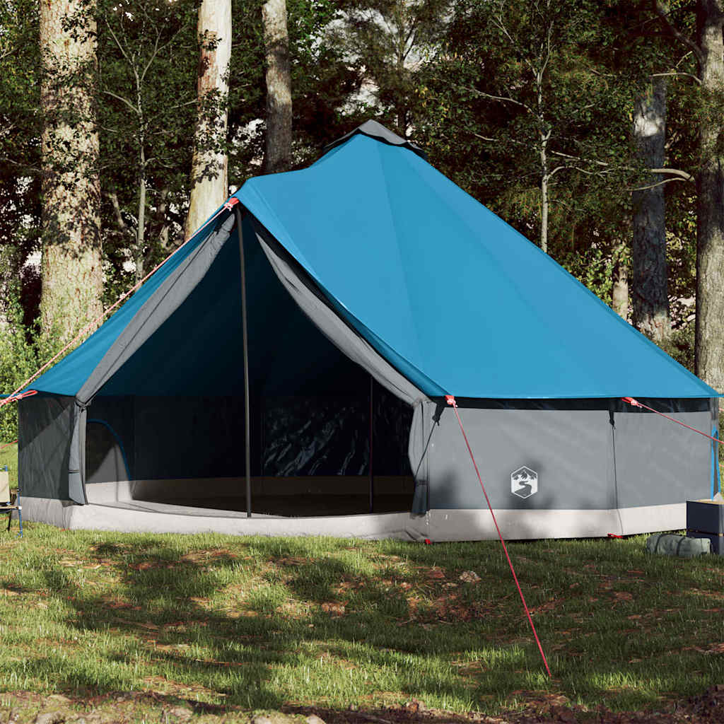 Familietelt Tipi For 12 Personer Blå Vanntett