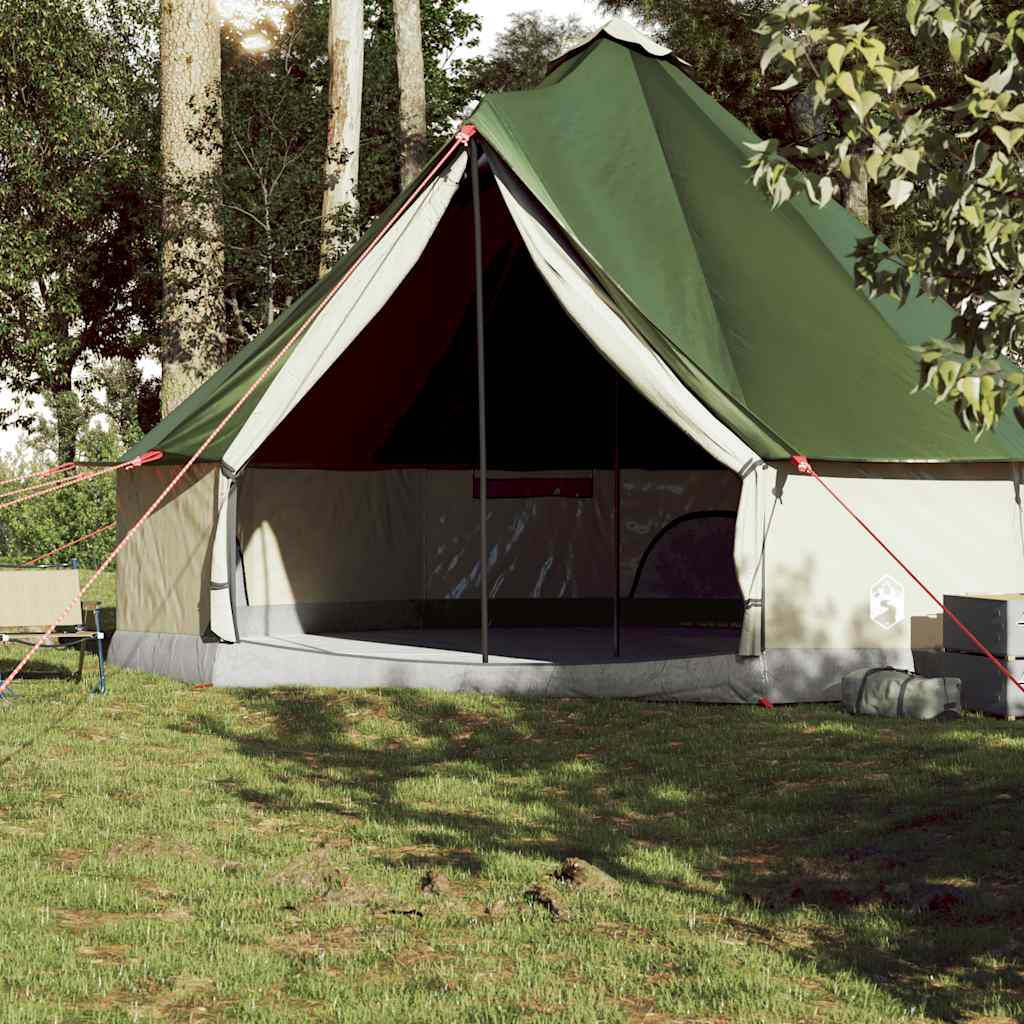 Familietelt Tipi For 10 Personer Grønn Vanntett