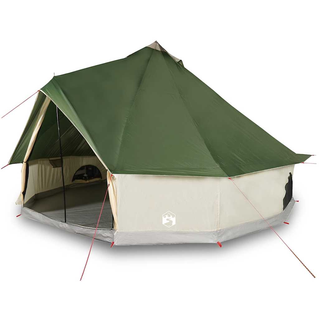 Familietelt Tipi For 10 Personer Grønn Vanntett