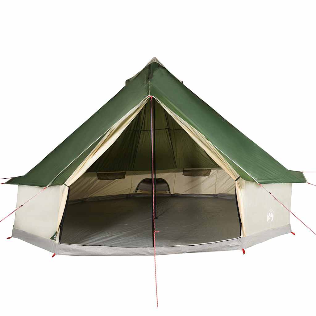 Familietelt Tipi For 10 Personer Grønn Vanntett