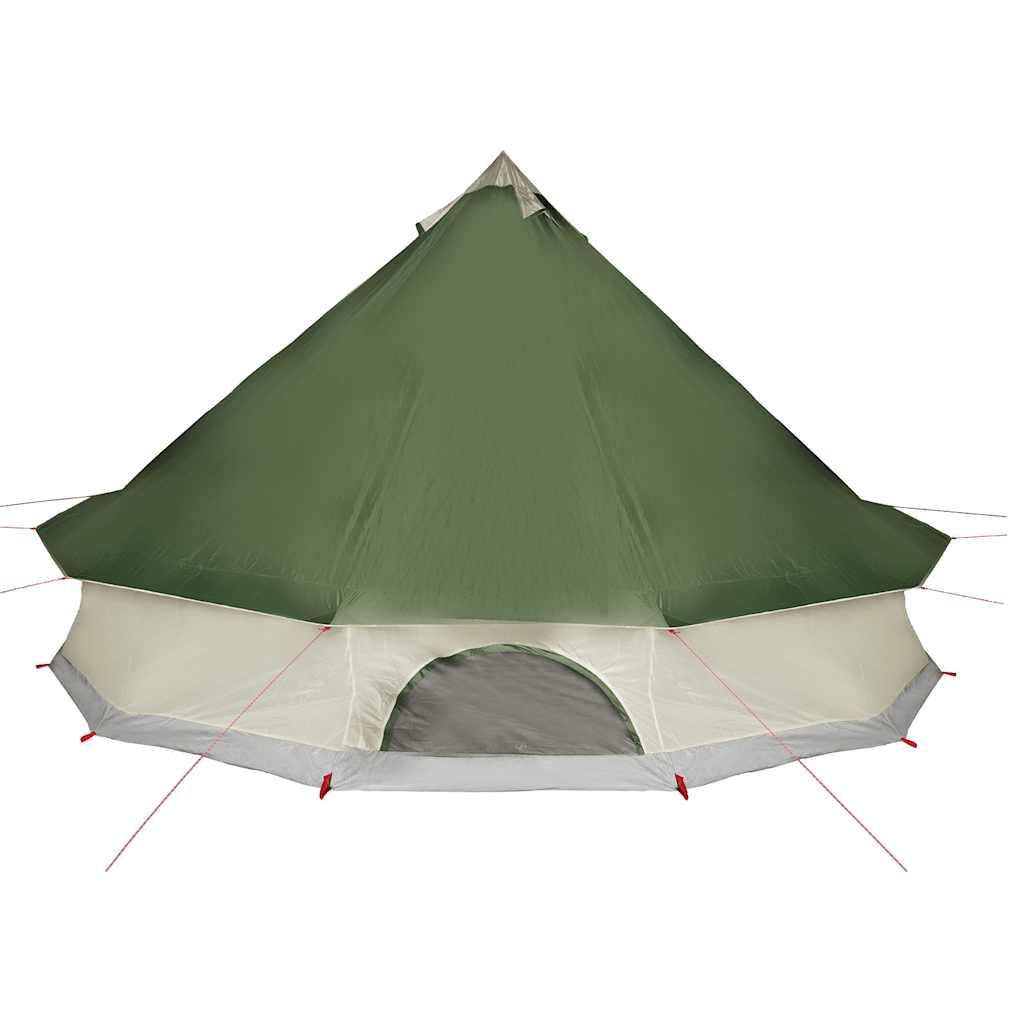 Familietelt Tipi For 10 Personer Grønn Vanntett