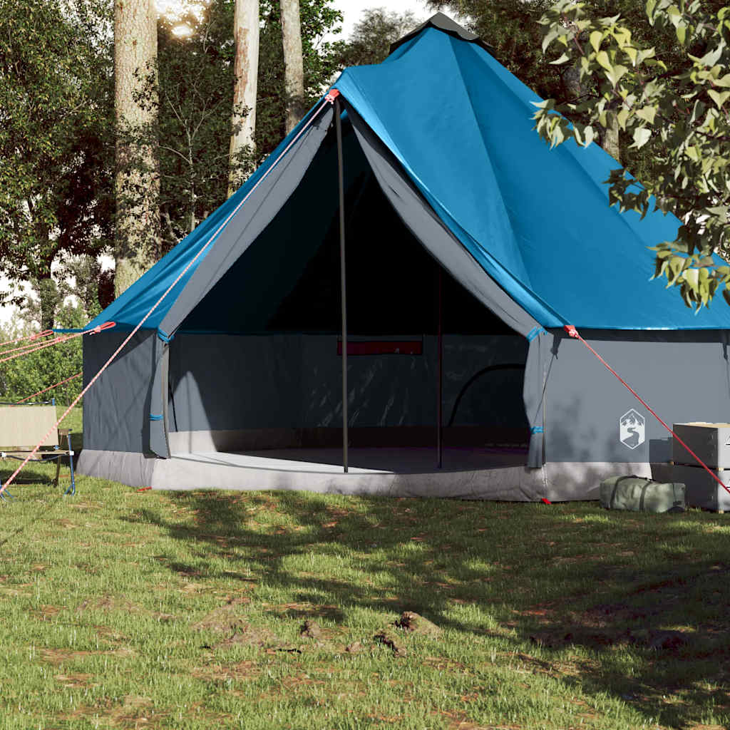 Familietelt Tipi For 10 Personer Blå Vanntett