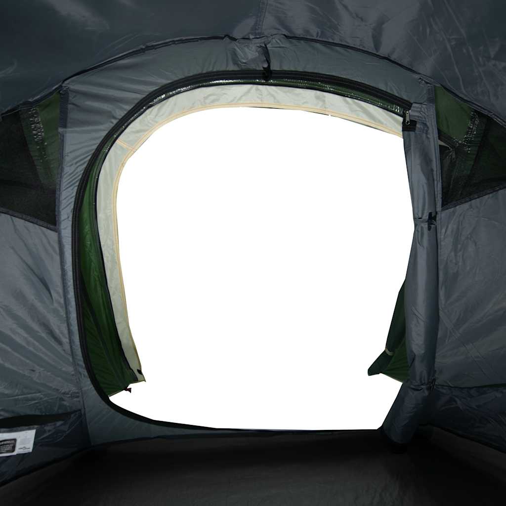 Tunneltelt For Camping 3 Personer Grønn Vanntett