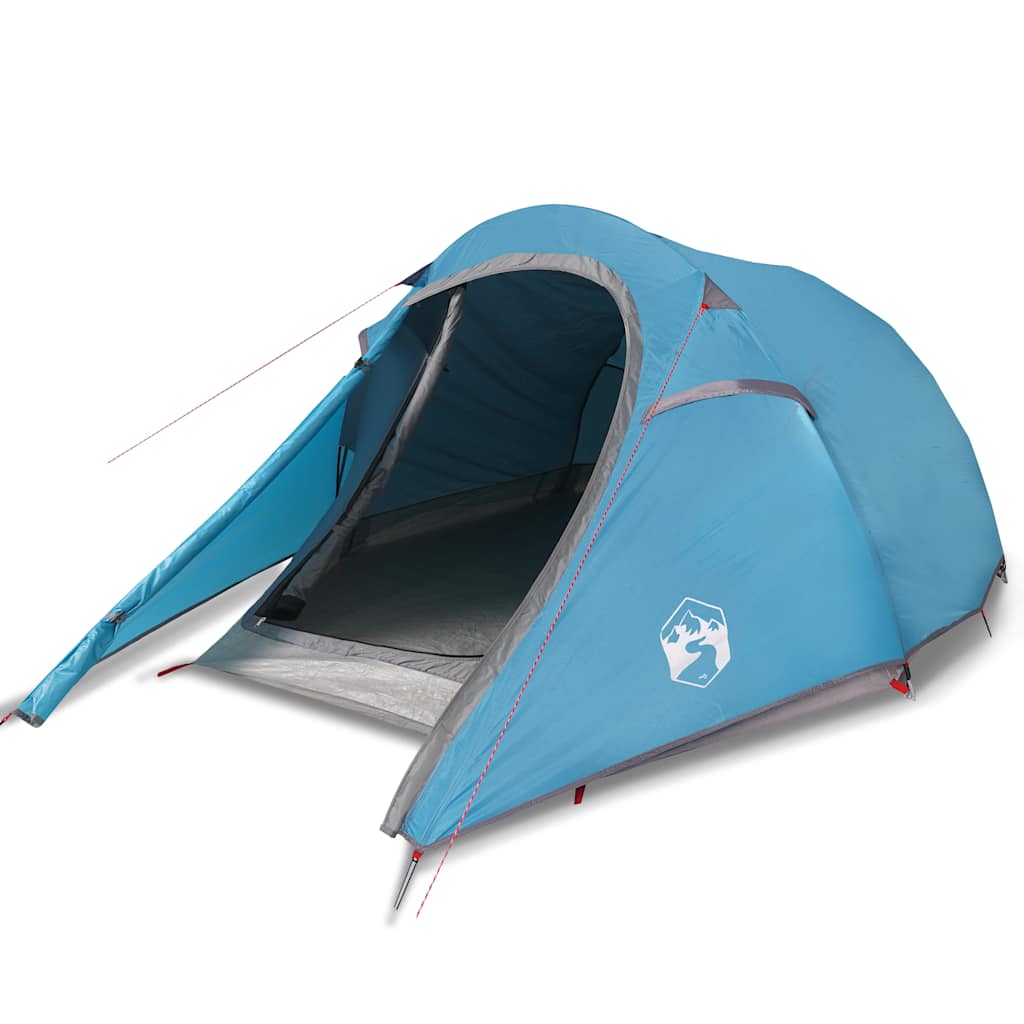 Tunneltelt For Camping 3 Personer Blå Vanntett