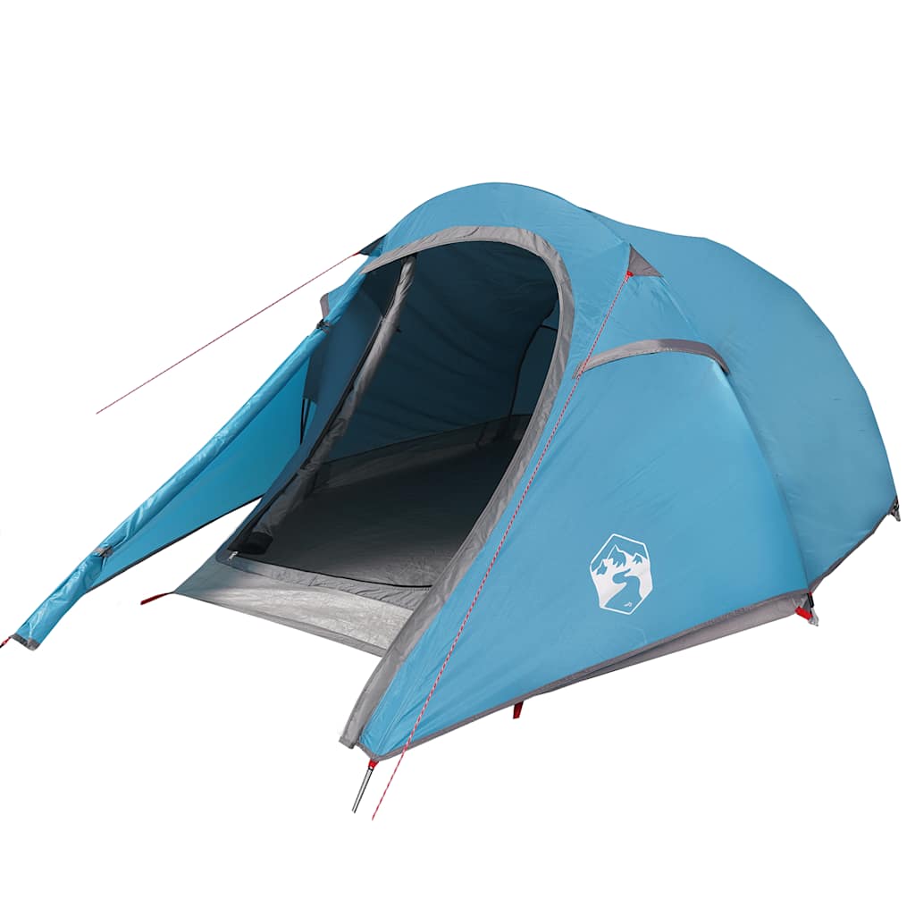 Tunneltelt For Camping 2 Personer Blå Vanntett