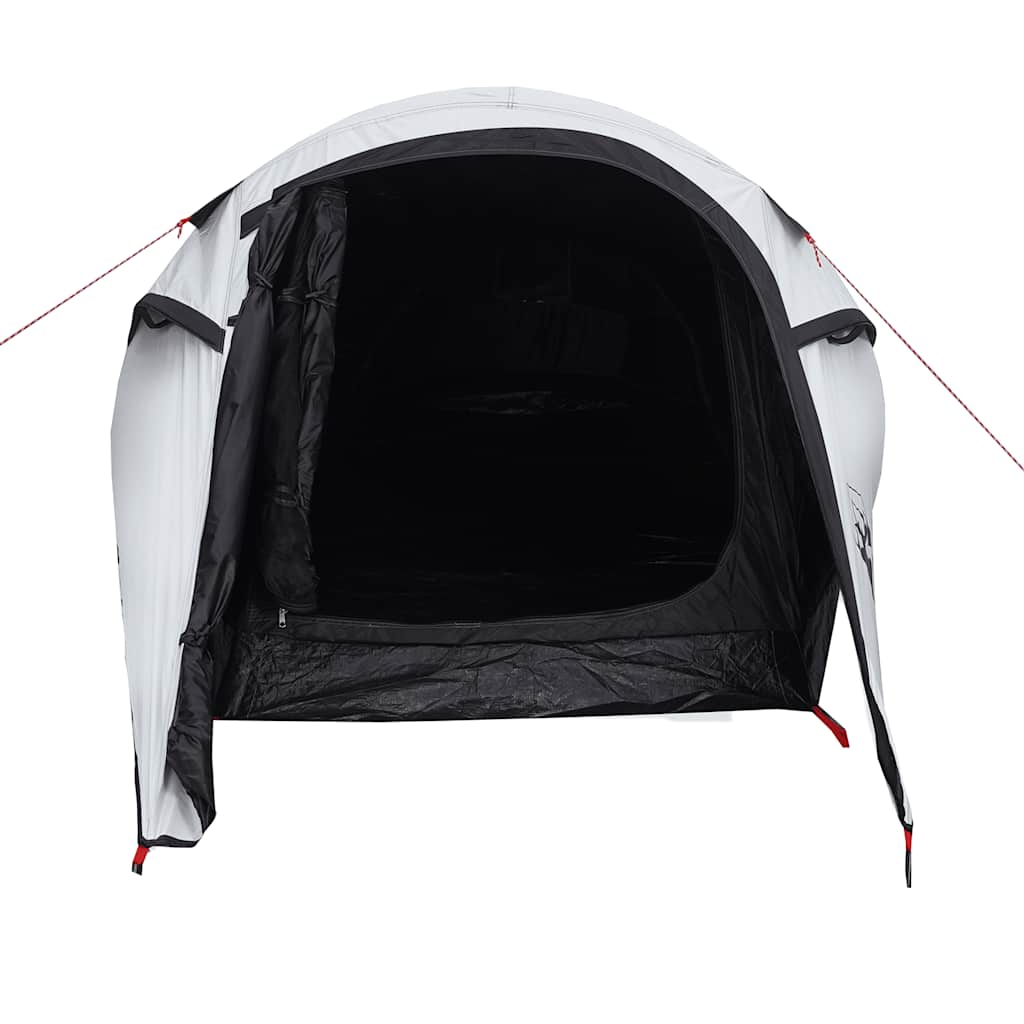 Tunneltelt For Camping 2 Personer Hvit Blendingsstoff Vanntett