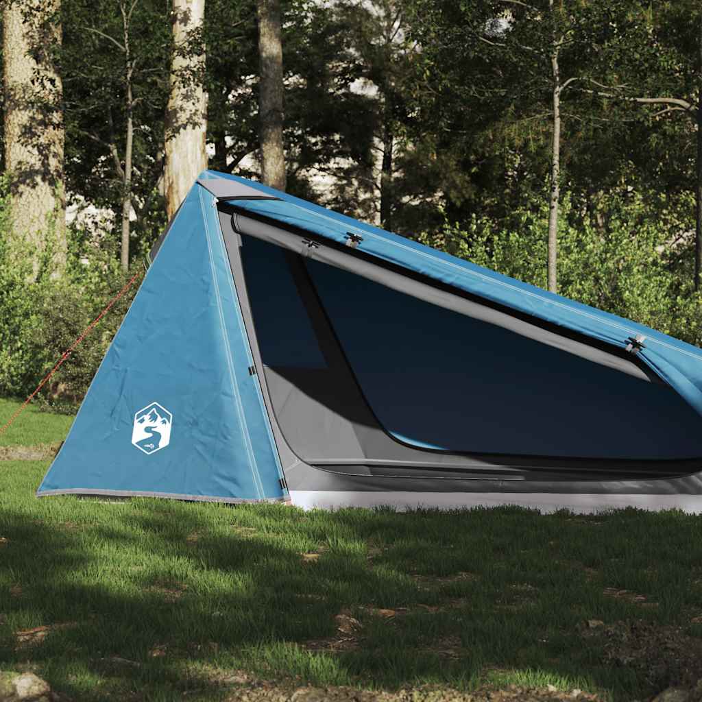 Tunneltelt For Camping 1 Person Blå Vanntett