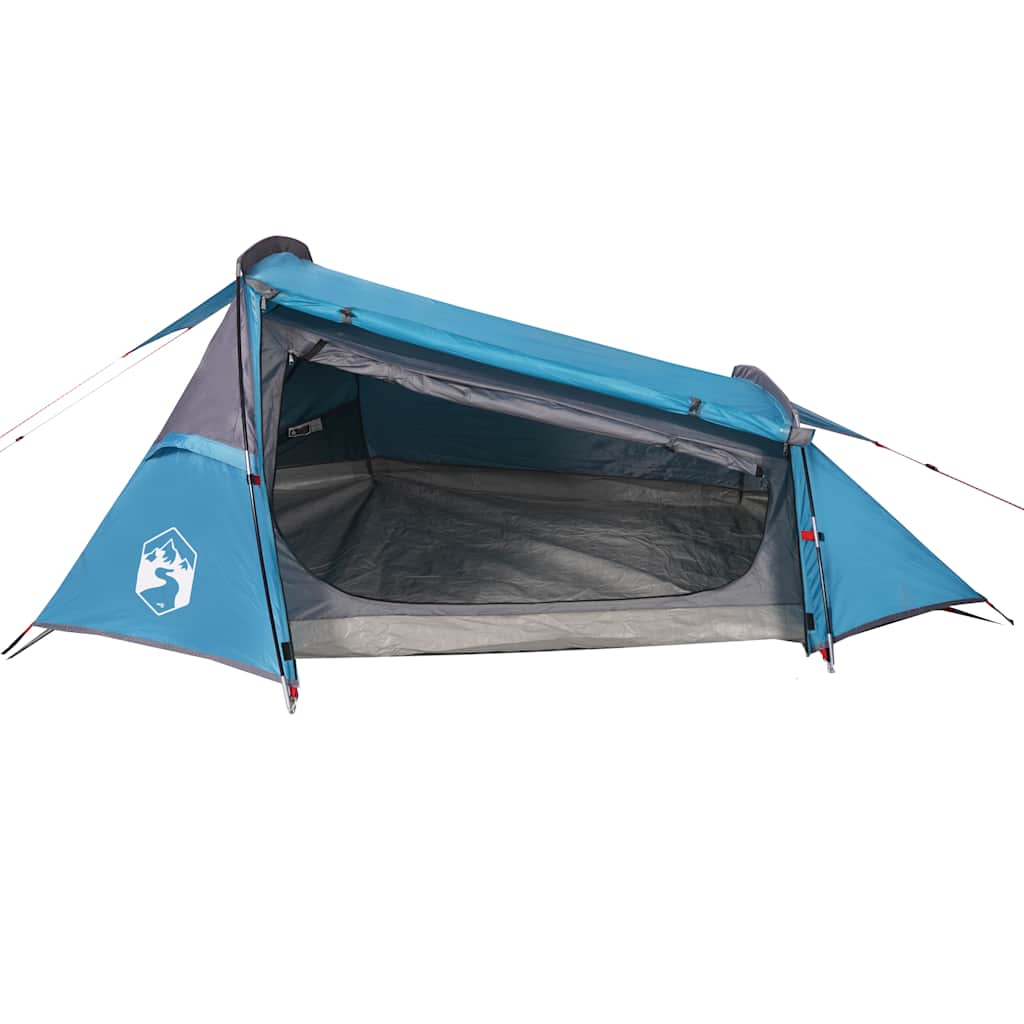 Tunneltelt For Camping 2 Personer Blå Vanntett
