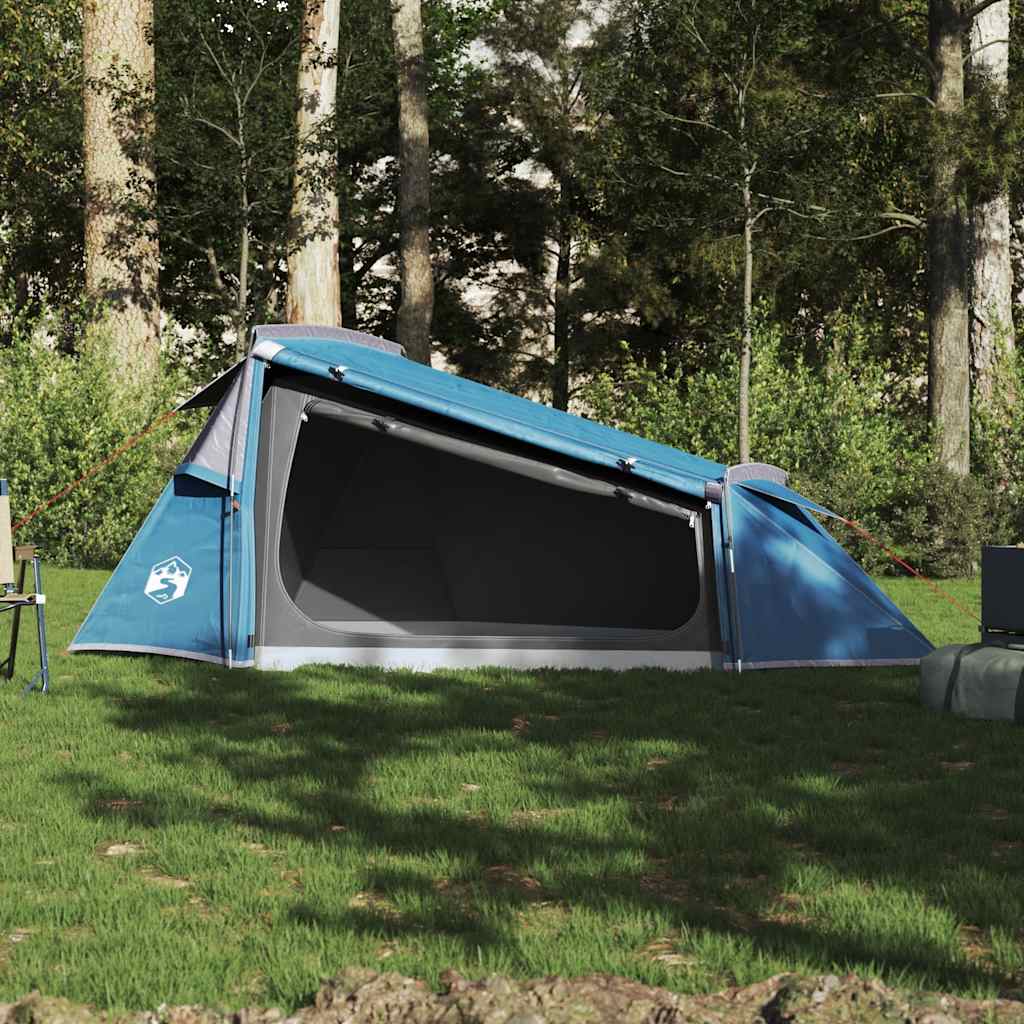 Tunneltelt For Camping 2 Personer Blå Vanntett