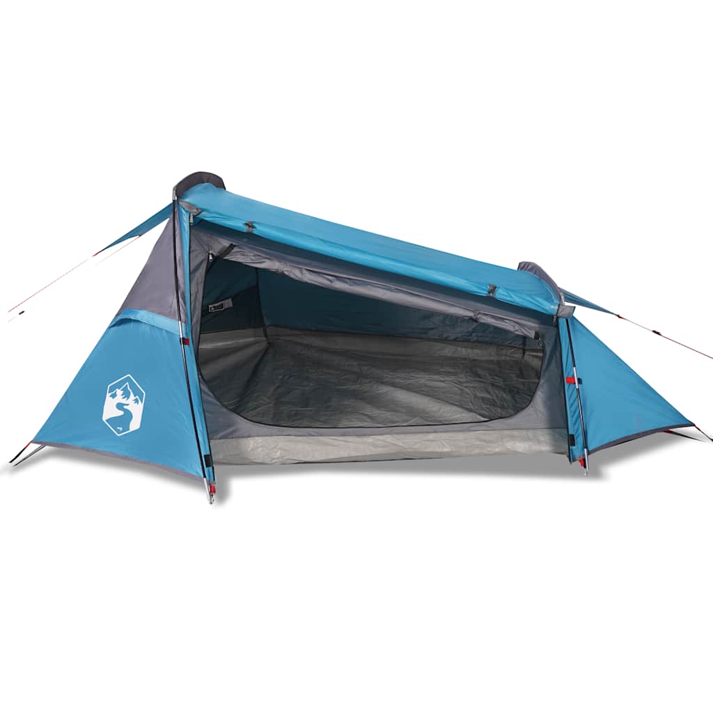 Tunneltelt For Camping 2 Personer Blå Vanntett