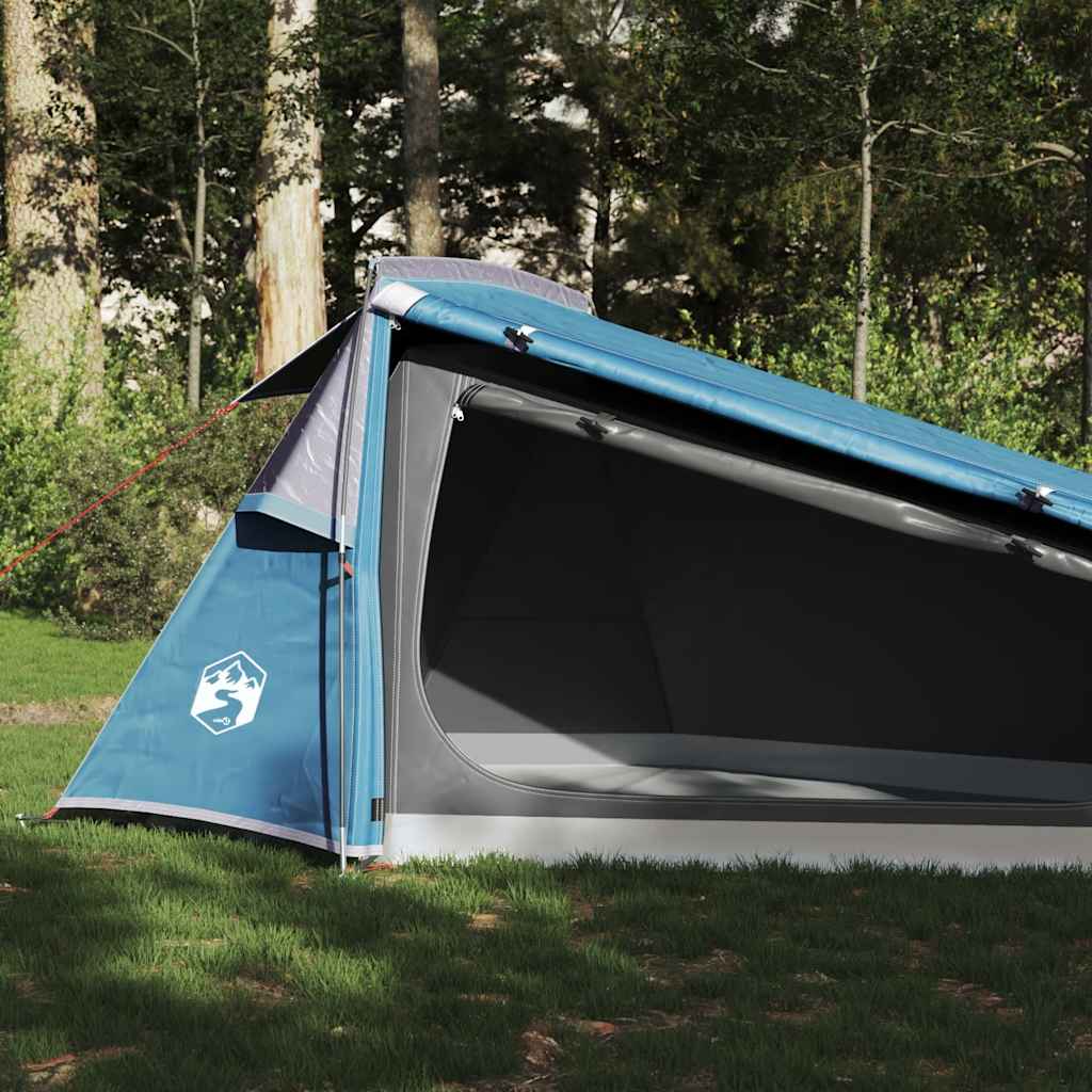 Tunneltelt For Camping 2 Personer Blå Vanntett