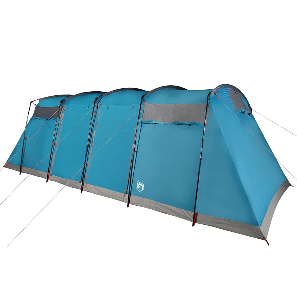 Tunneltelt For Camping 10 Personer Blå Vanntett
