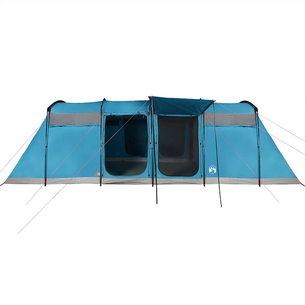 Tunneltelt For Camping 10 Personer Blå Vanntett
