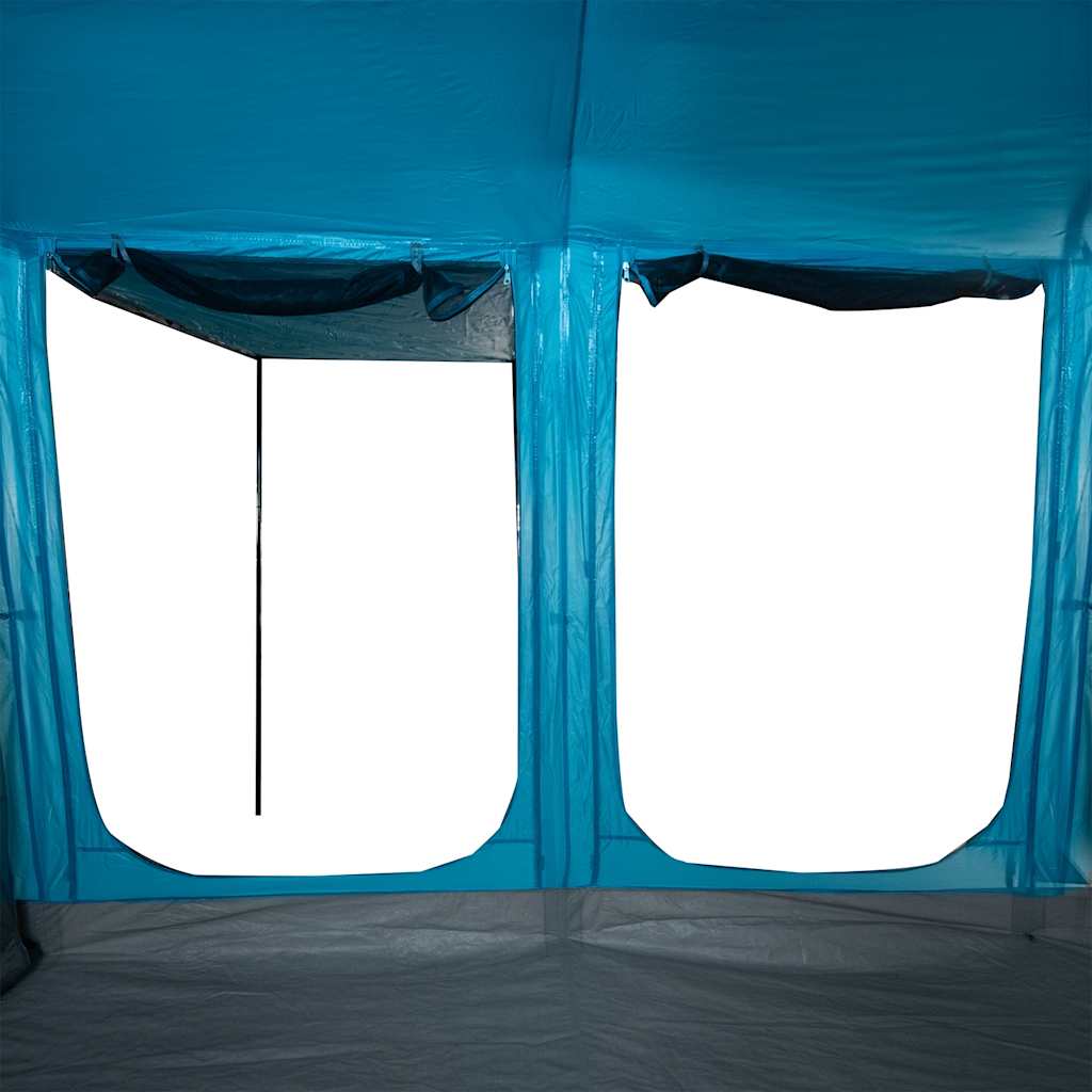 Tunneltelt For Camping 10 Personer Blå Vanntett