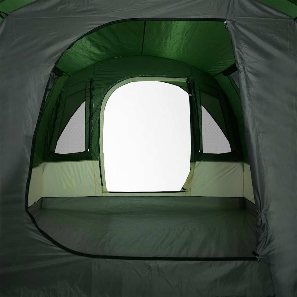 Tunneltelt For Camping 3 Personer Grønn Vanntett