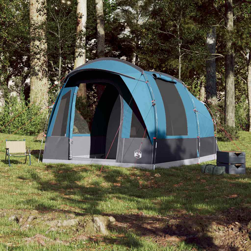 Tunneltelt For Camping 3 Personer Blå Vanntett