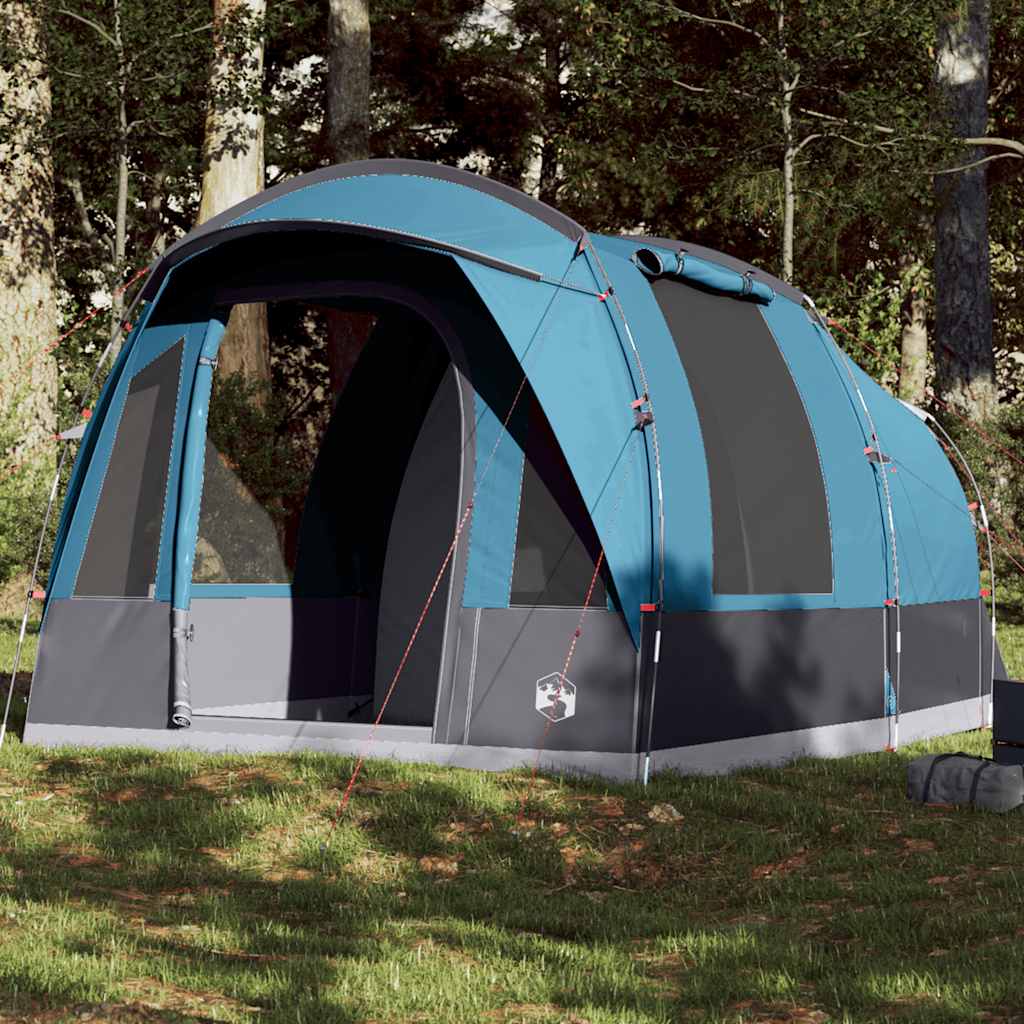 Tunneltelt For Camping 3 Personer Blå Vanntett