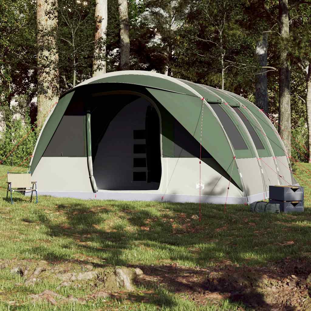 Tunneltelt For Camping 7 Personer Grønn Vanntett
