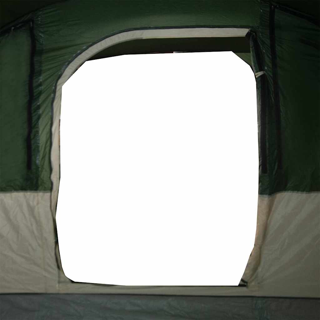 Tunneltelt For Camping 7 Personer Grønn Vanntett