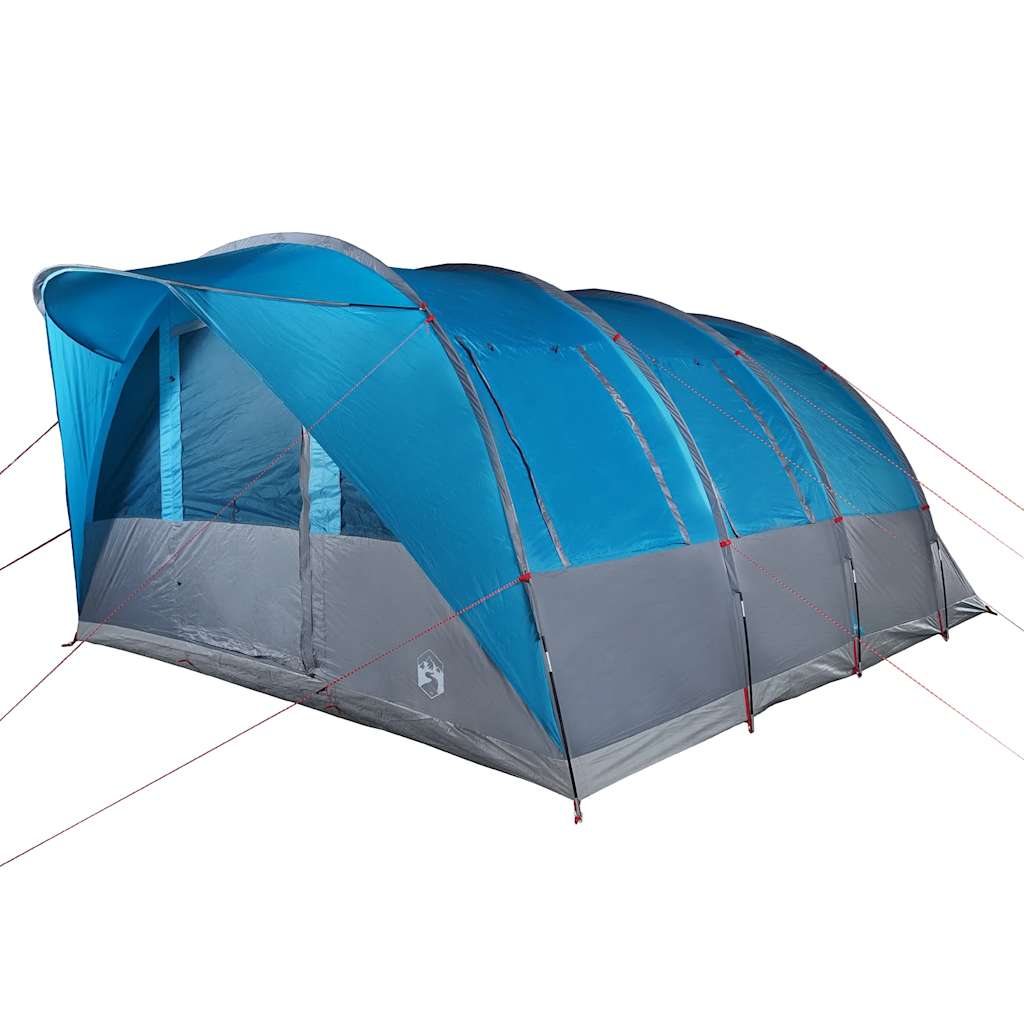 Tunneltelt For Camping 7 Personer Blå Vanntett