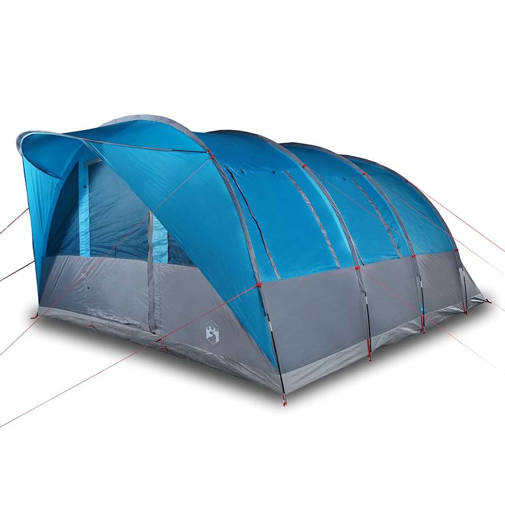 Tunneltelt For Camping 7 Personer Blå Vanntett
