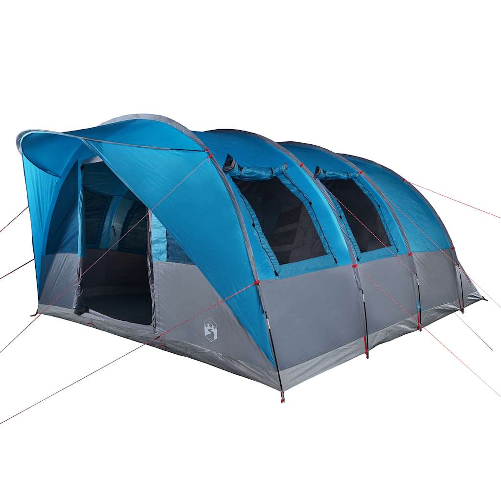 Tunneltelt For Camping 7 Personer Blå Vanntett