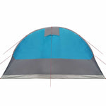 Tunneltelt For Camping 7 Personer Blå Vanntett