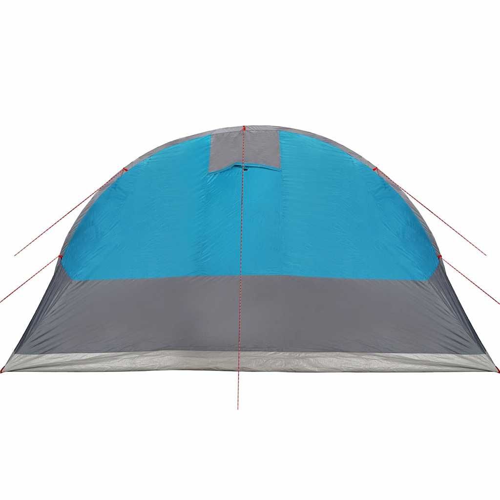 Tunneltelt For Camping 7 Personer Blå Vanntett