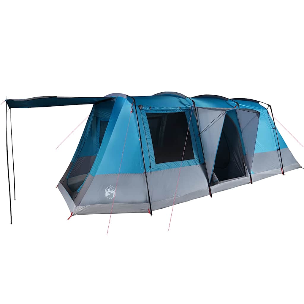 Tunneltelt For Camping 4 Personer Blå Vanntett