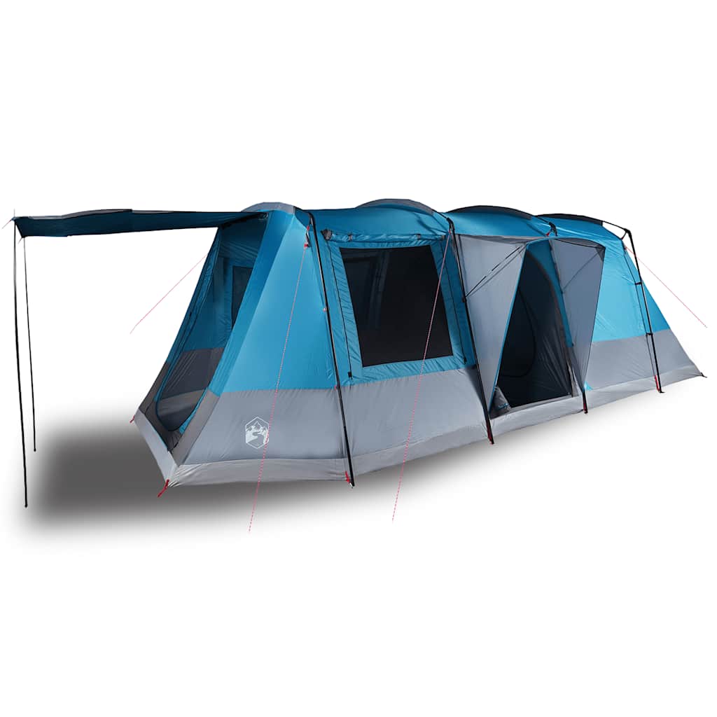 Tunneltelt For Camping 4 Personer Blå Vanntett
