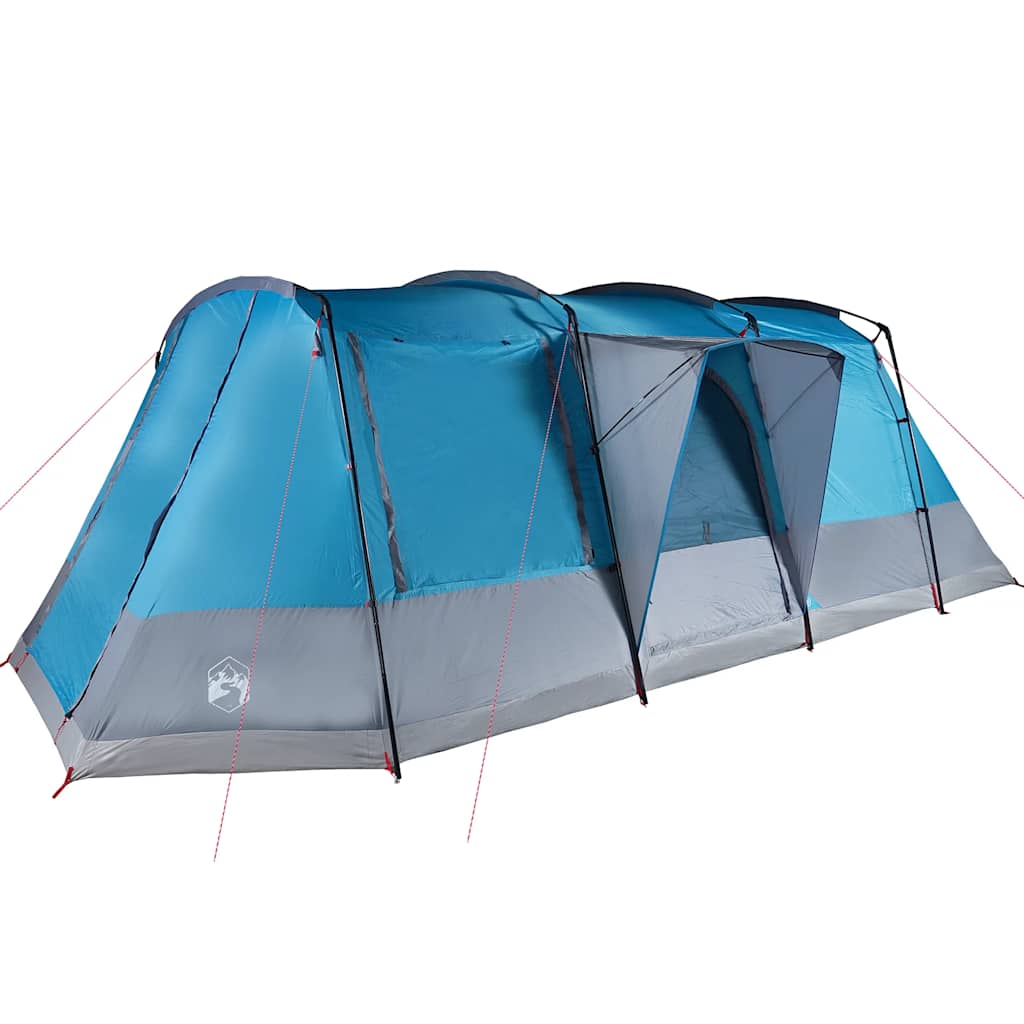 Tunneltelt For Camping 4 Personer Blå Vanntett