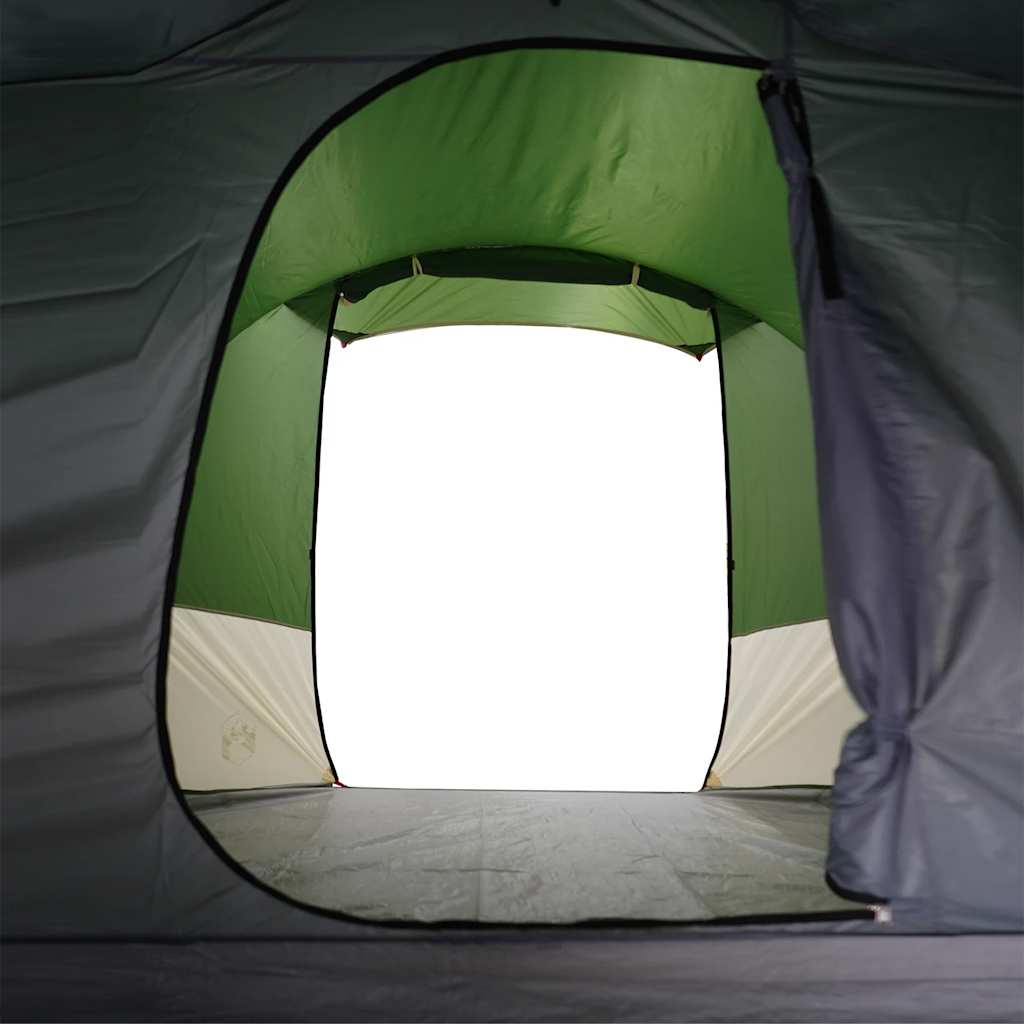 Tunneltelt For Camping 4 Personer Grønn Vanntett