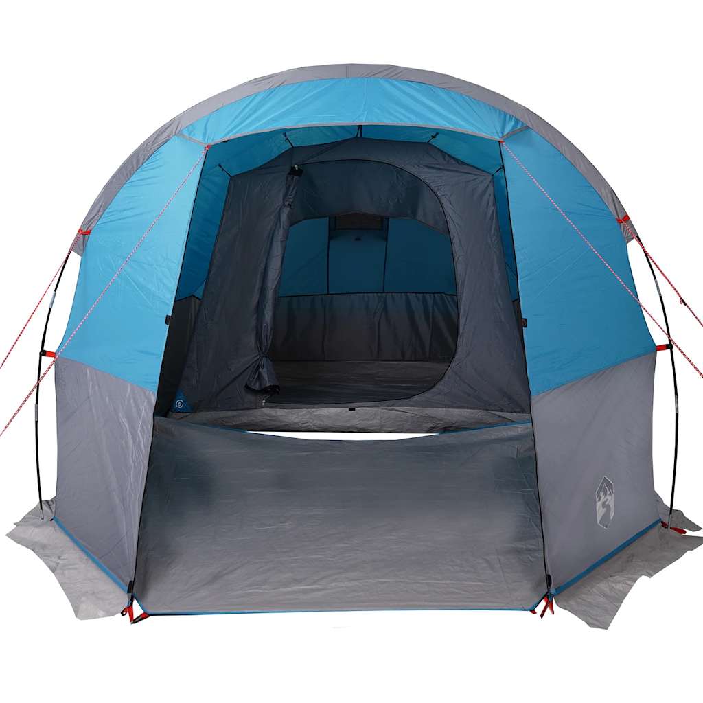 Tunneltelt For Camping 4 Personer Blå Vanntett