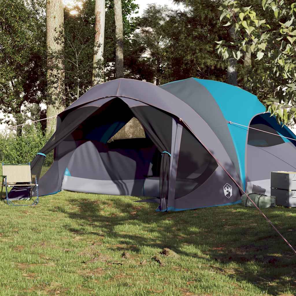Campingtelt 6 Personer Blå Vanntett