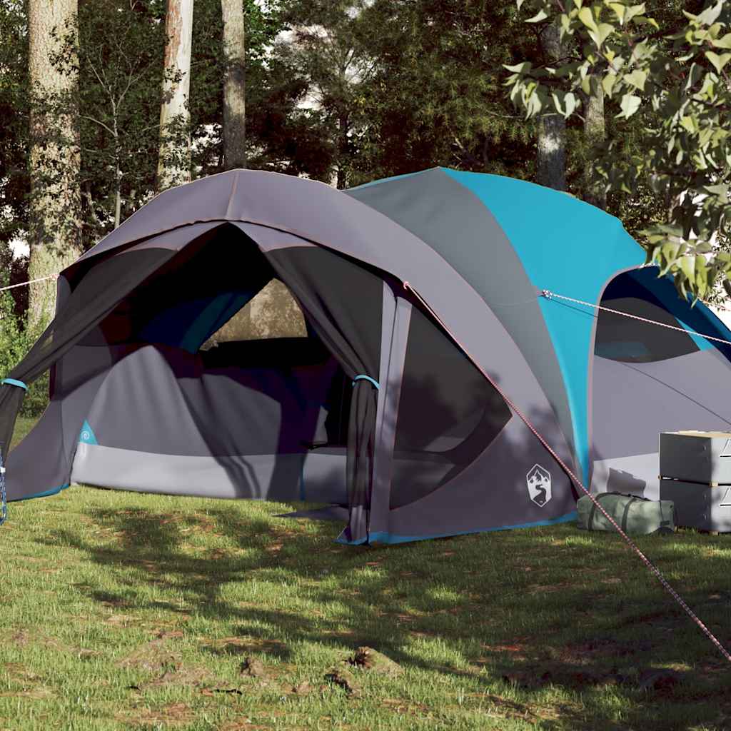 Campingtelt 6 Personer Blå Vanntett