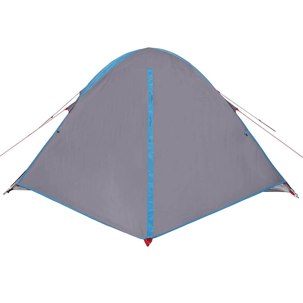 Kuppeltelt For Camping 4 Personer Blå Vanntett