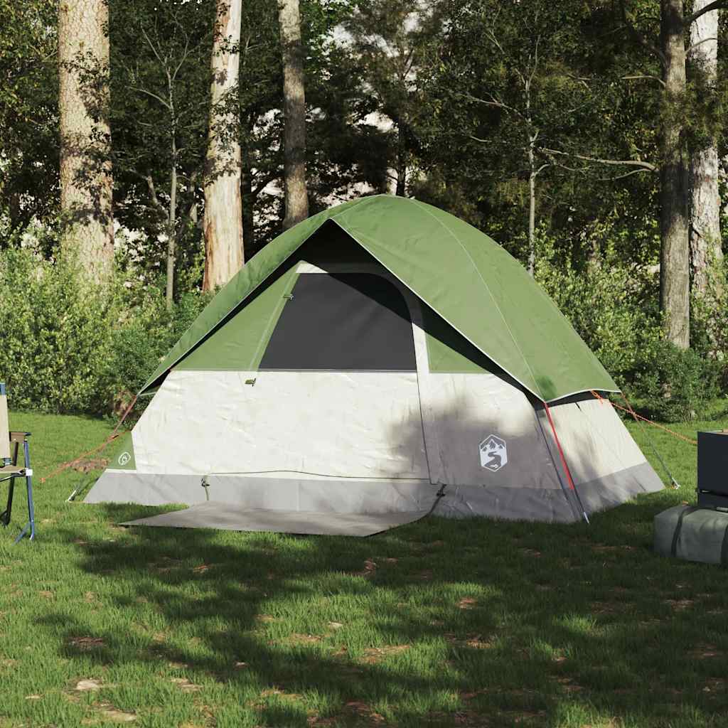 Kuppeltelt For Camping 2 Personer Grønn Vanntett