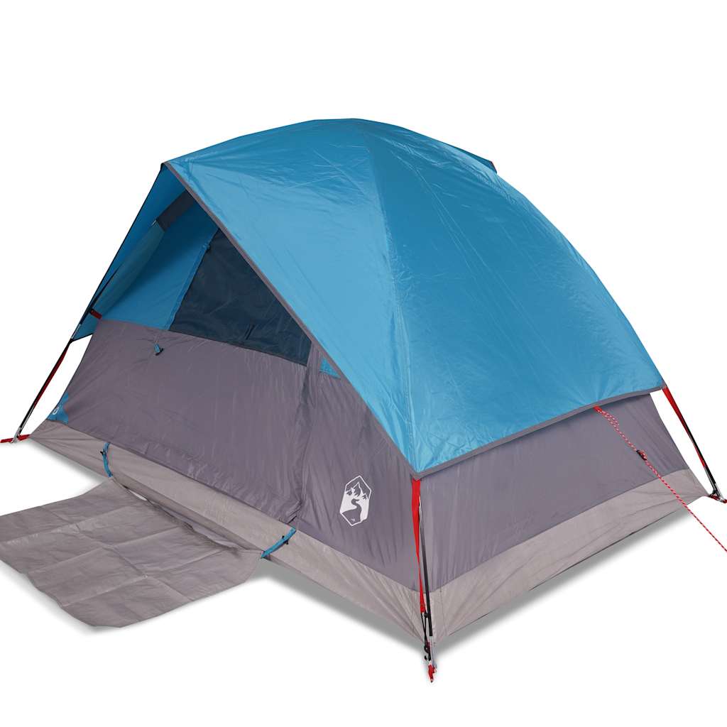 Kuppeltelt For Camping 1 Person Blå Vanntett