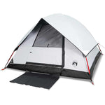 Kuppeltelt For Camping 2 Personer Hvit Blendingsstoff Vanntett