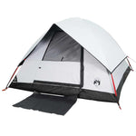 Kuppeltelt For Camping 2 Personer Hvit Blendingsstoff Vanntett