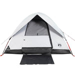 Kuppeltelt For Camping 2 Personer Hvit Blendingsstoff Vanntett