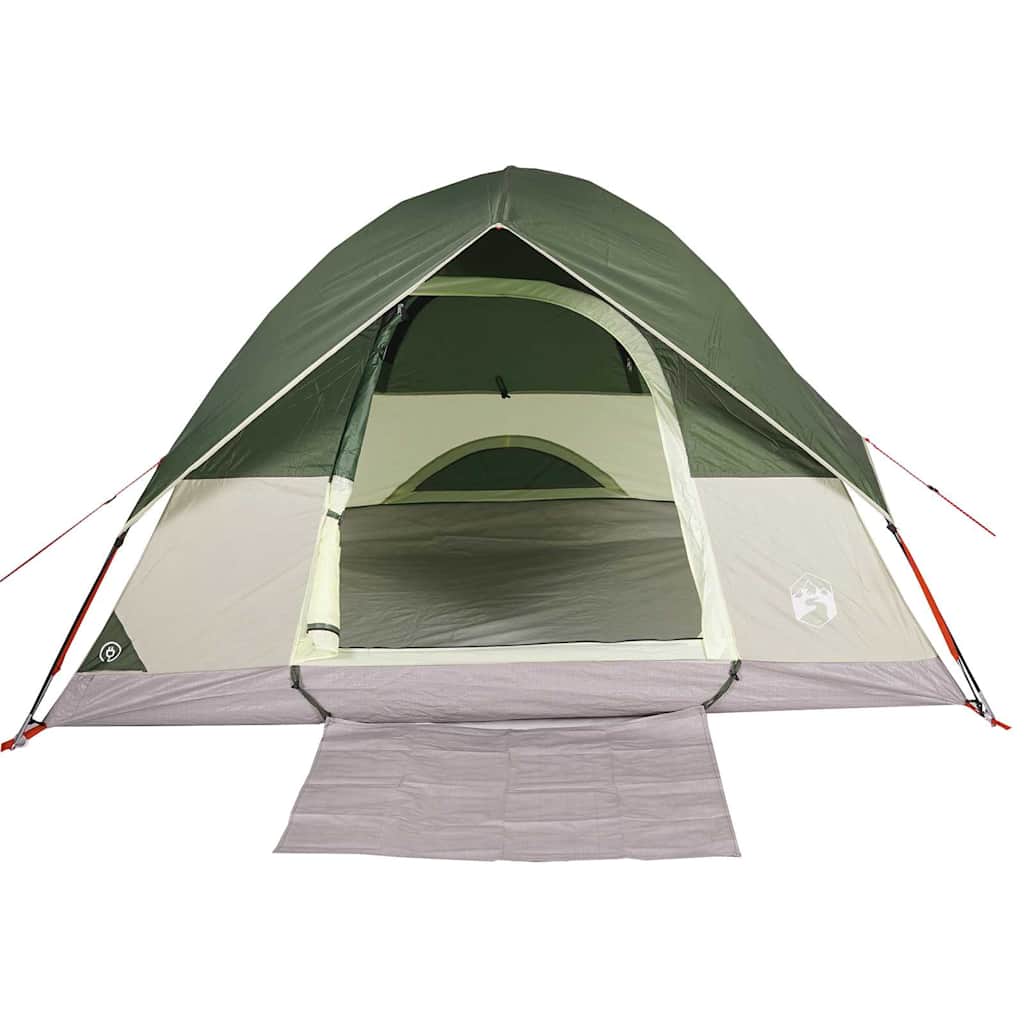 Kuppeltelt For Camping 3 Personer Grønn Vanntett