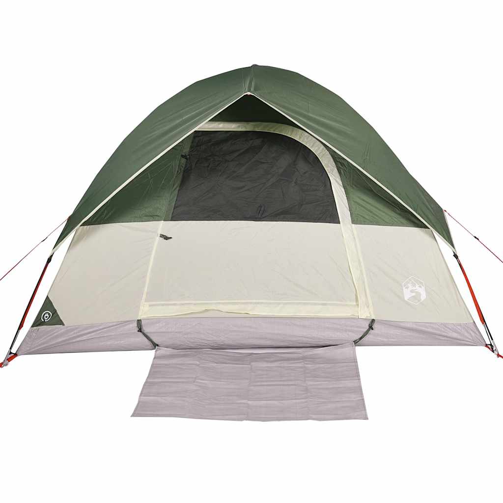 Kuppeltelt For Camping 3 Personer Grønn Vanntett