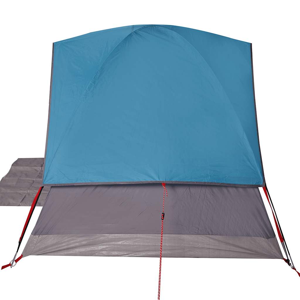 Kuppeltelt For Camping 3 Personer Blå Vanntett