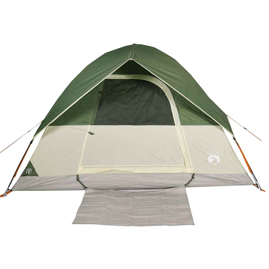 Kuppeltelt For Camping 4 Personer Grønn Vanntett