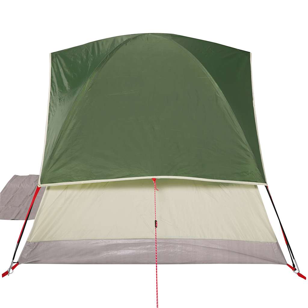 Kuppeltelt For Camping 4 Personer Grønn Vanntett